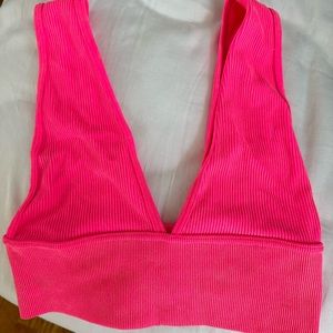 Neon pink bralette